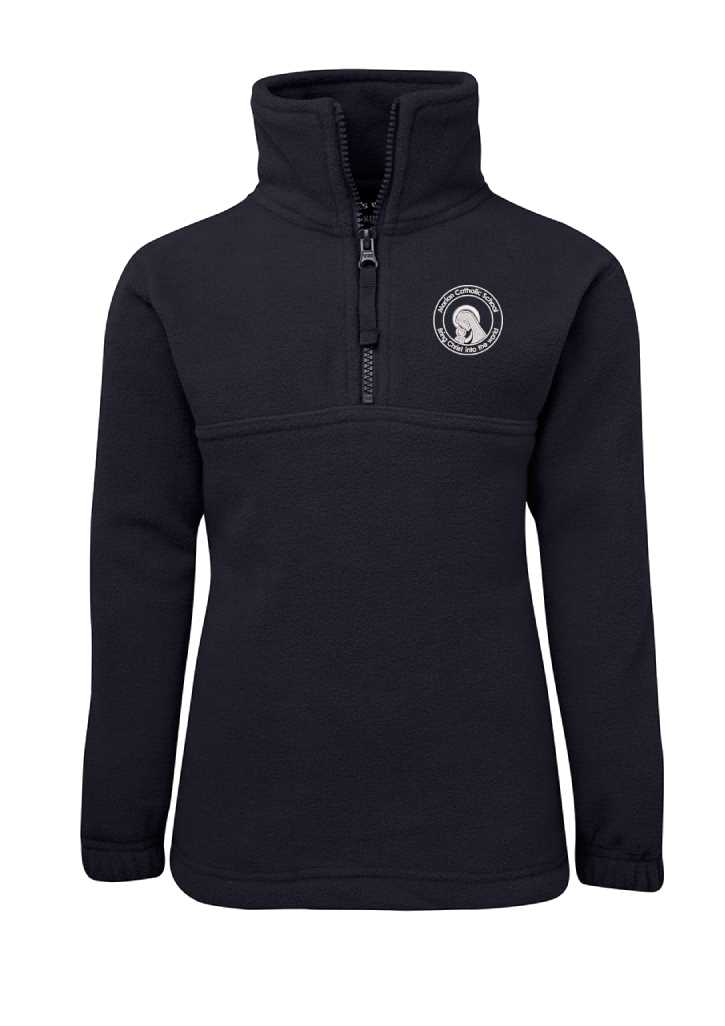 Marian School 1/2 Zip Poly Fleece Top Navy